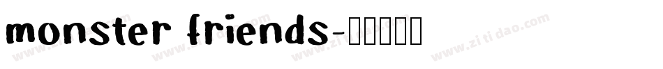 monster friends字体转换